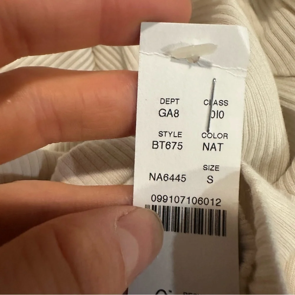 J crew Vintage rib turtleneck with buttons ivory